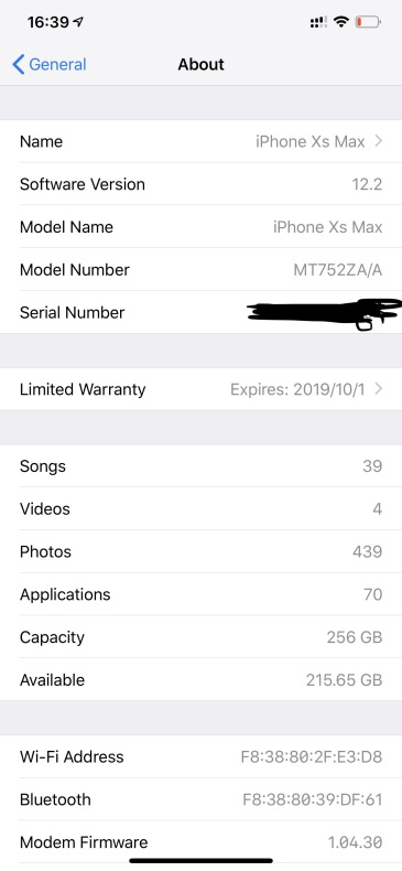 苹果13关于本机截图,苹果13pro关于本机截图 iphone的关于本机突然多了一条显示保修期