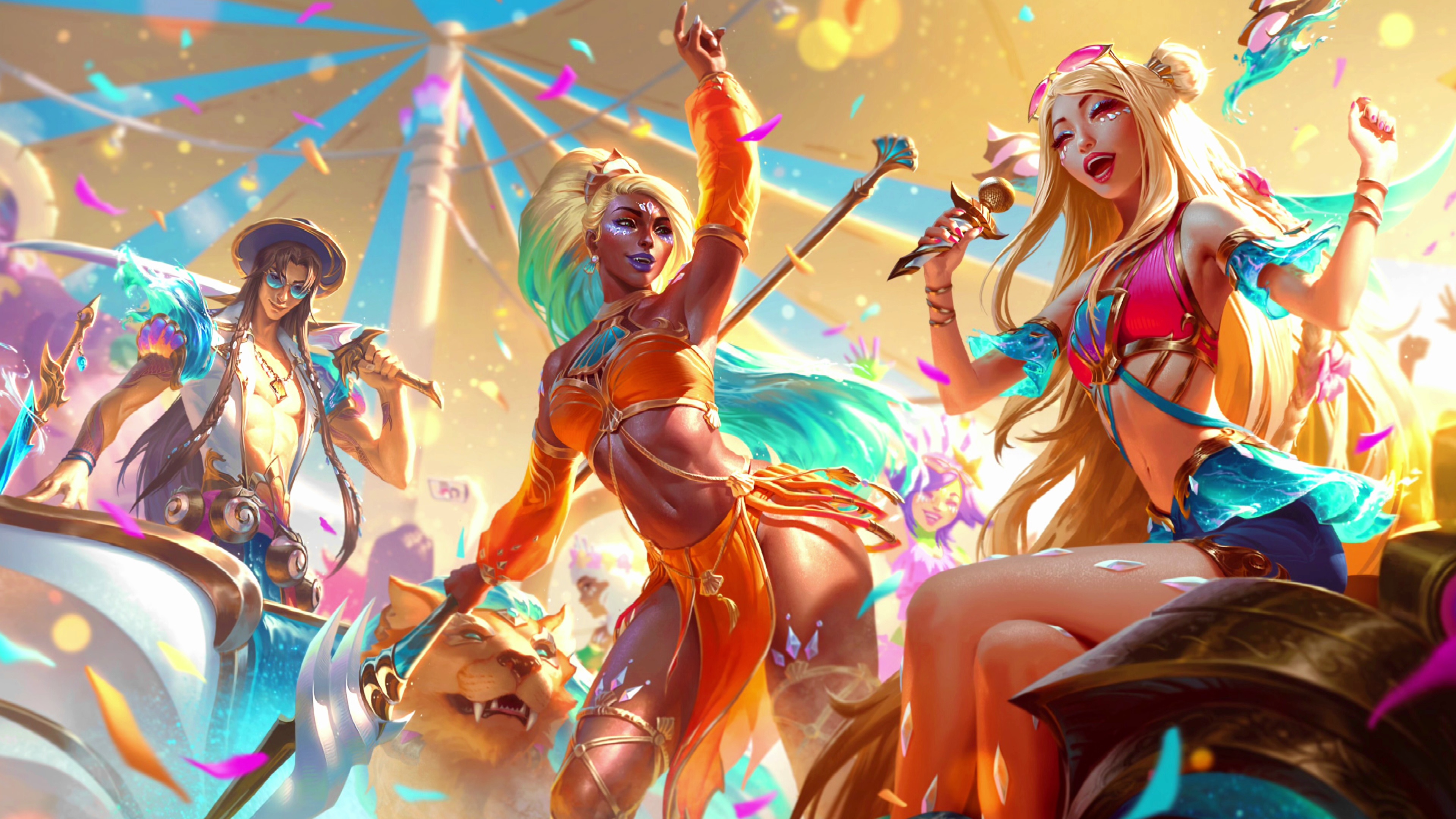 海洋之歌:萨勒芬妮 奈德丽  泽丽 艾希 永恩 绝美皮肤原画