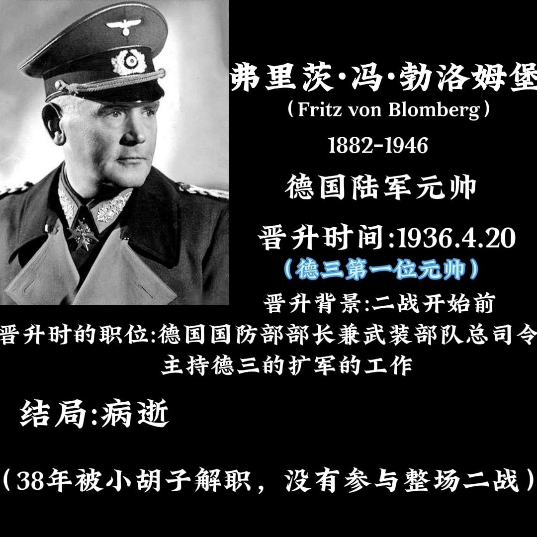 盘点二战德国28个元帅以及6个上将,你认识几个?