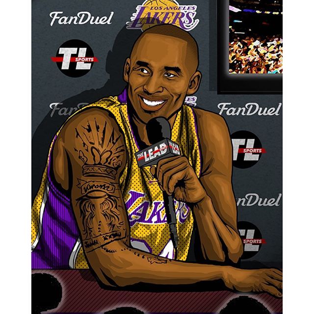 缅怀科比,收藏了多年的科比壁纸插画和头像,今天全部送给喜欢他的球迷