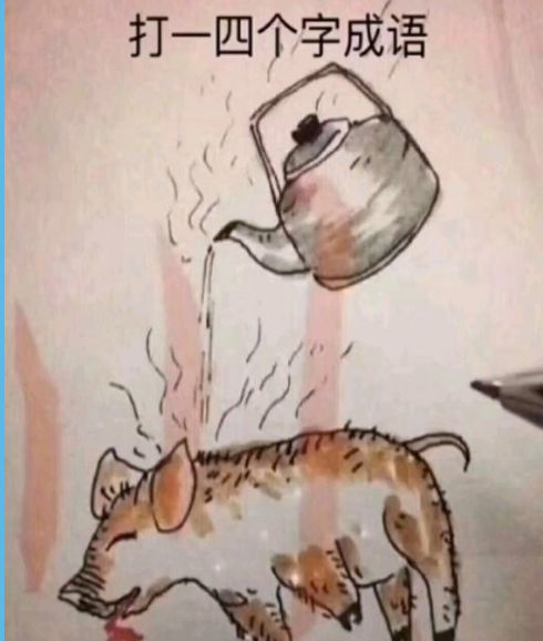 一张图猜四个字成语 这题谁会 虎扑
