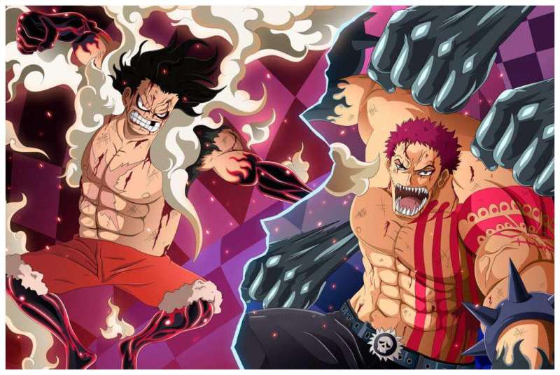 路飞和卡塔库栗的实力差距有点大.