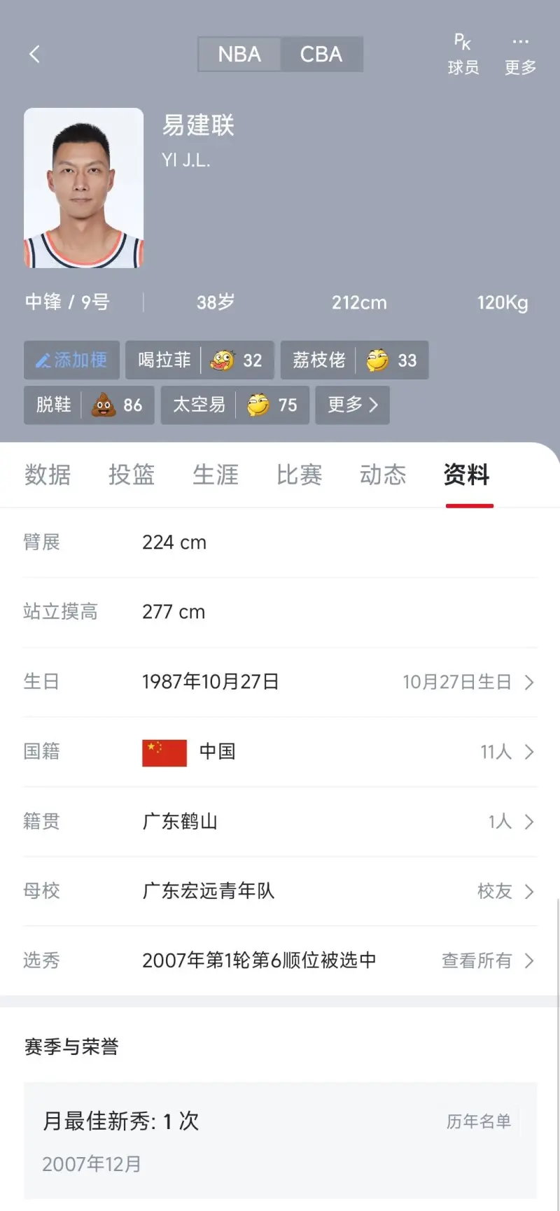联哥刚去NBA时的竞技状态