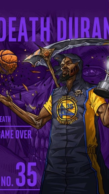 谁有一张杜兰特卡通版死神,带着镰刀那个,谢谢