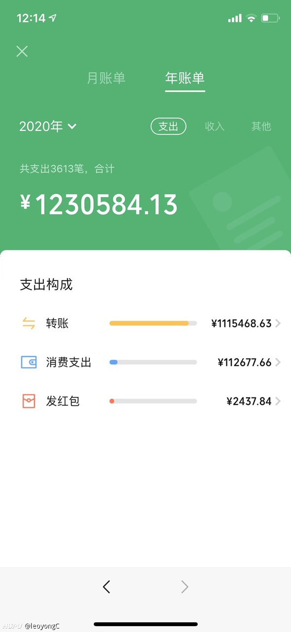 年快过去了 各位的账单看了心情还好吗 虎扑
