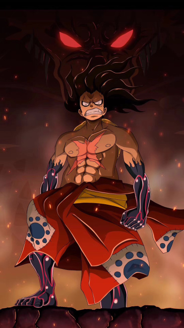 求一张路飞四挡蛇人的原图,谢谢