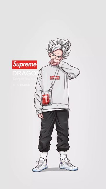 大家还记得一套七龙珠人物穿潮牌的壁纸吗,求一下原图感谢