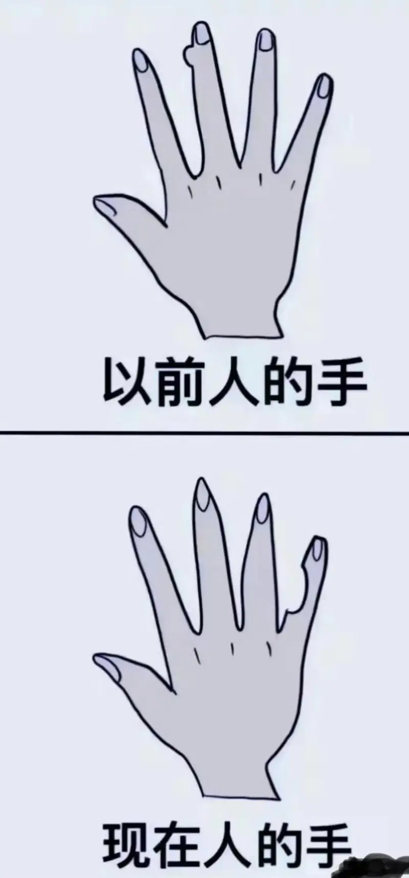 你的手现在是不是也这样?