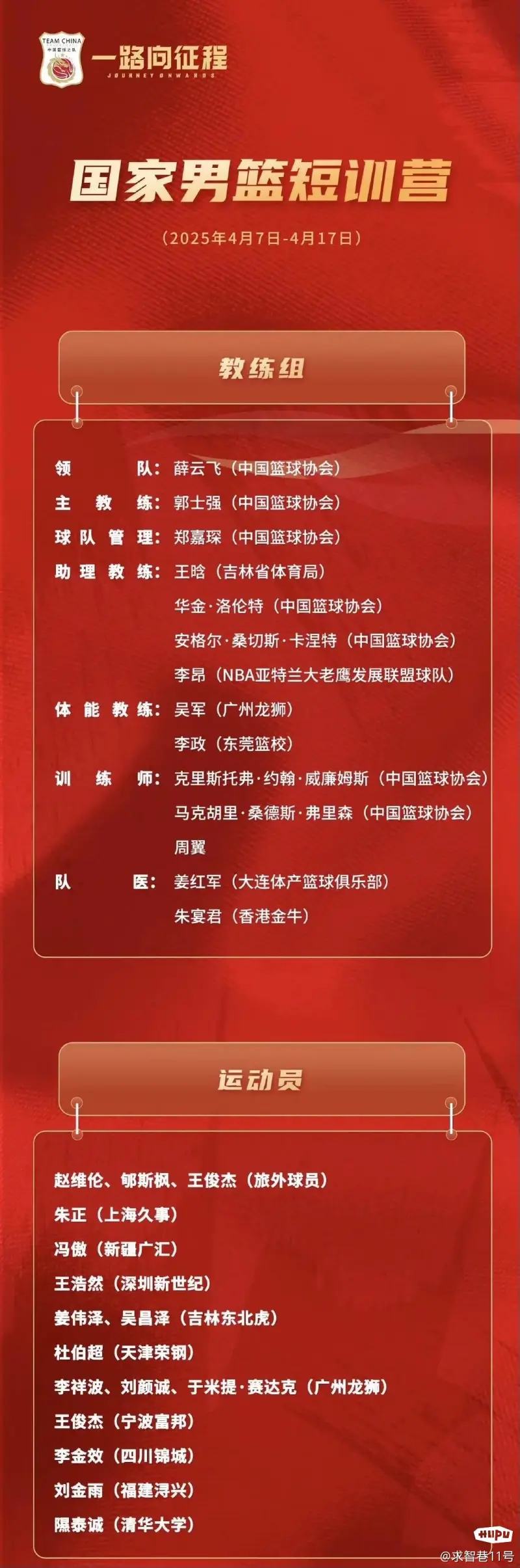我厦出去一个，就进国家队一个，至少一个训练营