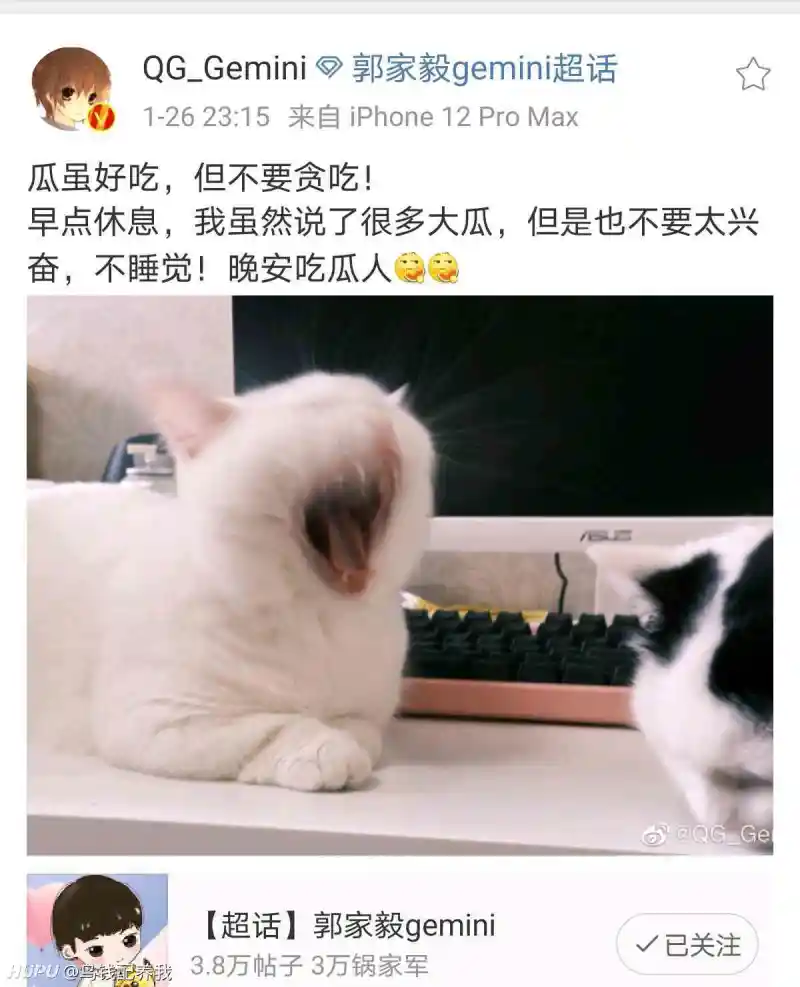 Gemini发博 今天虽然爆了很多大瓜 大家也不要太兴奋了 王者荣耀 虎扑社区