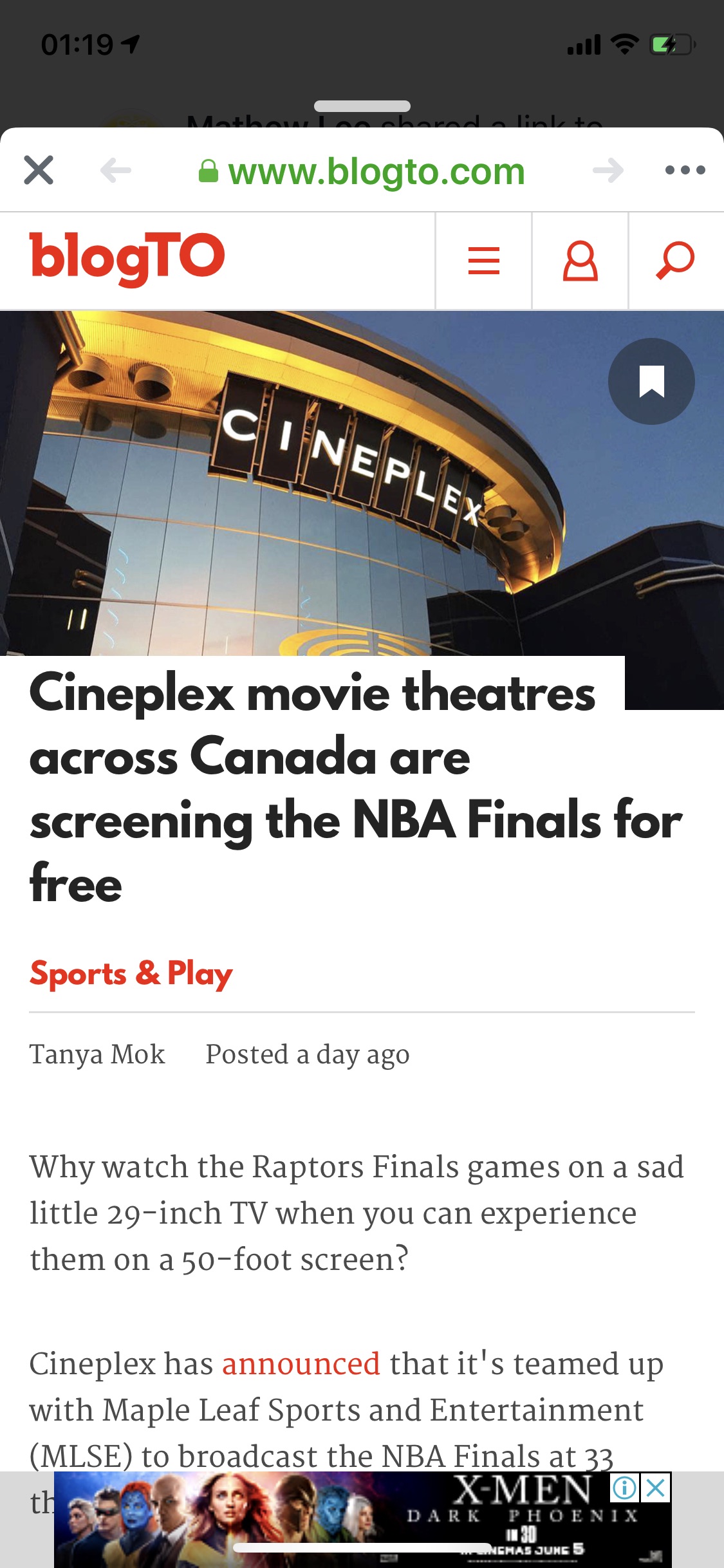 加拿大电影院将直播nba总决赛，免费入-NBA专区-虎扑社区