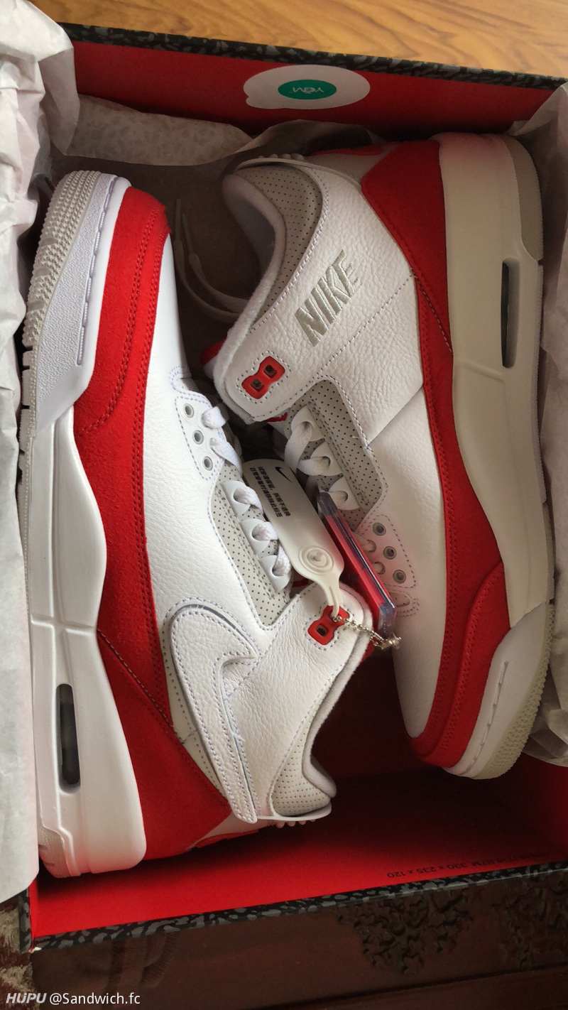 tinker aj3白红换钩开箱,虽然倒闭,但真香!