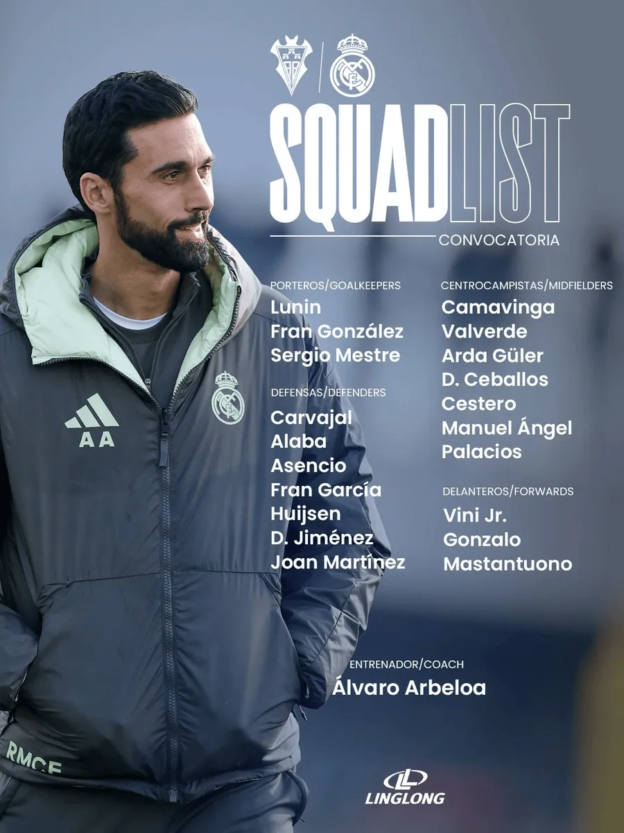 [流言板]皇馬國王杯名單：維尼領(lǐng)銜，姆巴佩、貝林、羅德里戈缺陣
