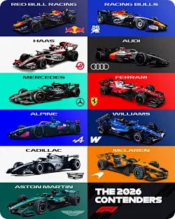 F1 2026赛季新车全部亮相，季前测试本周全面开启