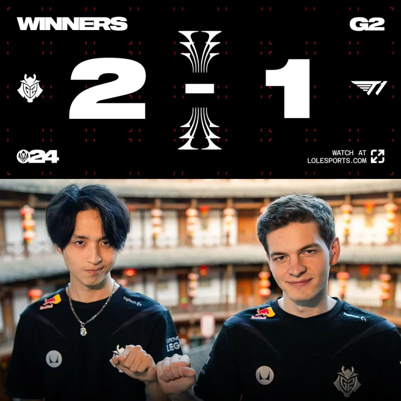 【赛后】G2 2-1 T1：Faker整场梦游 G2使出浑身解数力压T1拿下赛点